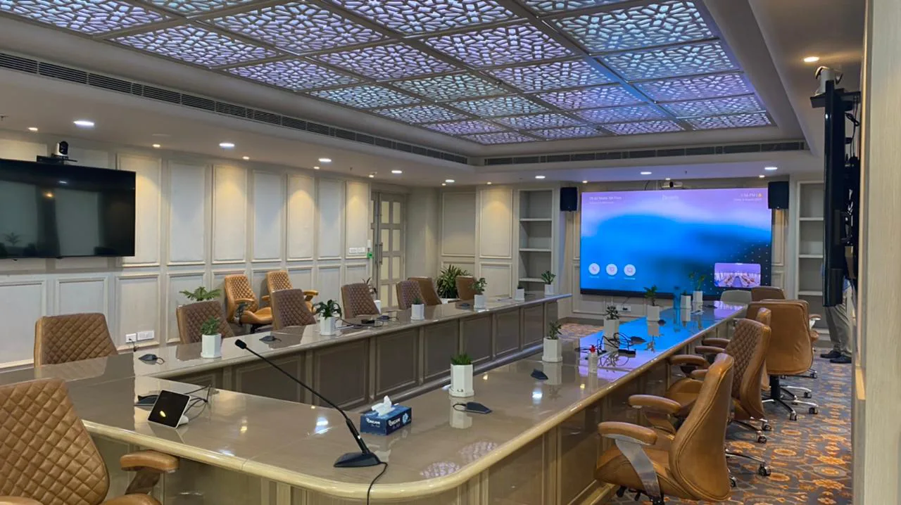 Grossflächige LED Wall im Boardroom