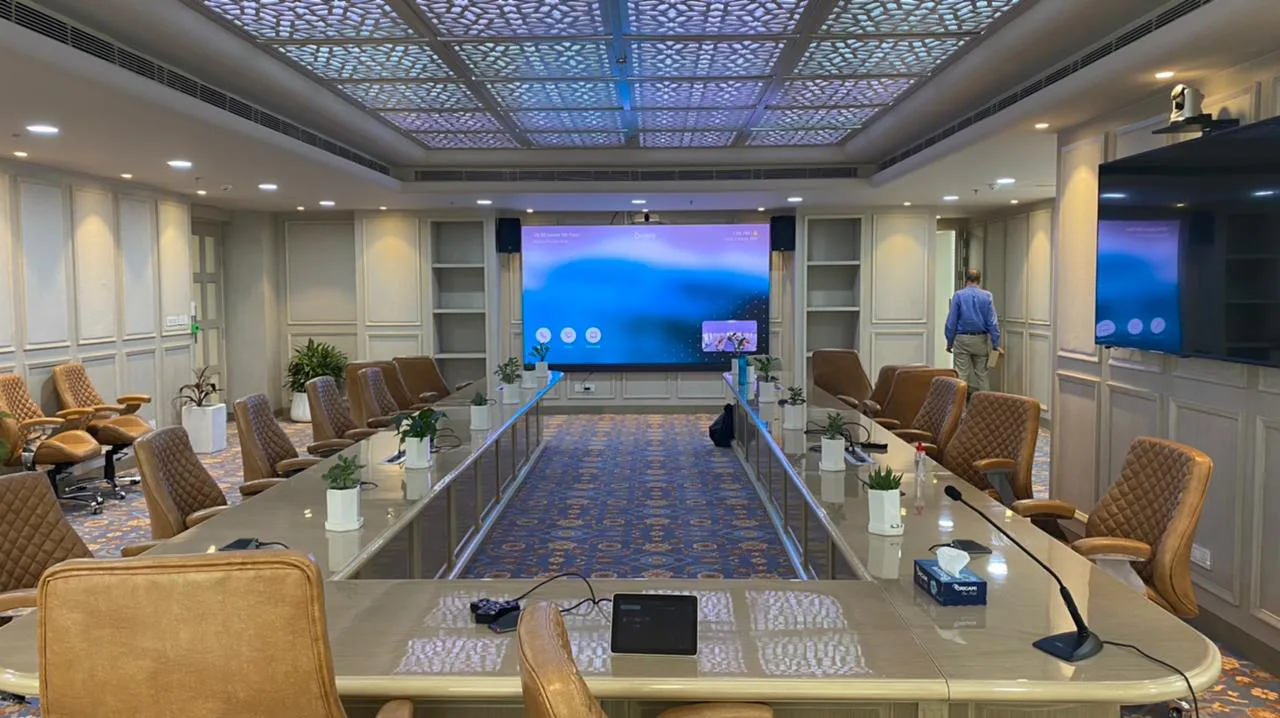 LED Wall im Konferenzraum